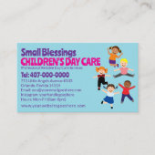 Kinderopvang Kinderopvang Kinderopvang Babysitten Visitekaartje (Voorkant)