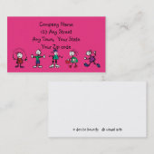 kinderopvang, kinderopvang, leraar of babysitten visitekaartje (Voorkant / Achterkant)