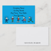 kinderopvang, kinderopvang, leraar of babysitten visitekaartje (Voorkant / Achterkant)