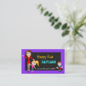 Kinderopvang, kinderopvang, oppasbare Visitekaartj Visitekaartje (Staand voorkant)