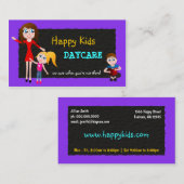 Kinderopvang, kinderopvang, oppasbare Visitekaartj Visitekaartje (Voorkant / Achterkant)