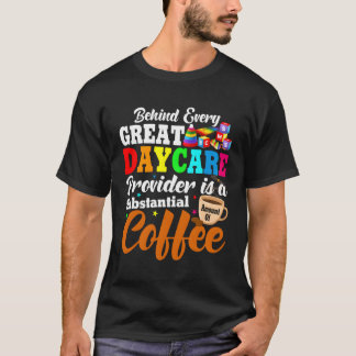 Kinderopvang Leraar Waardering Eerste dag Kinderop T-shirt