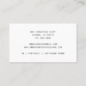 Kinderopvang Nanny Little Beer Vist Visitekaartje (Achterkant)