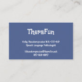 Kinderopvang Natuur - Blauw - Direct 2 Visitekaartje (Achterkant)