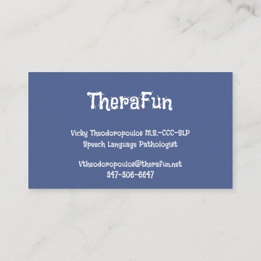 Kinderopvang Natuur - Blauw - Direct 2 Visitekaartje (Achterkant)