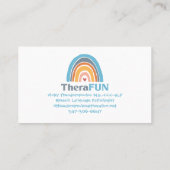 Kinderopvang Natuur - Blauw - Direct Visitekaartje (Achterkant)