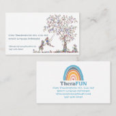 Kinderopvang Natuur - Blauw - Direct Visitekaartje (Voorkant / Achterkant)