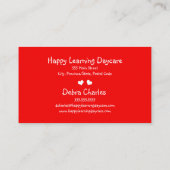 Kinderopvang Natuur Visitekaartje (Achterkant)