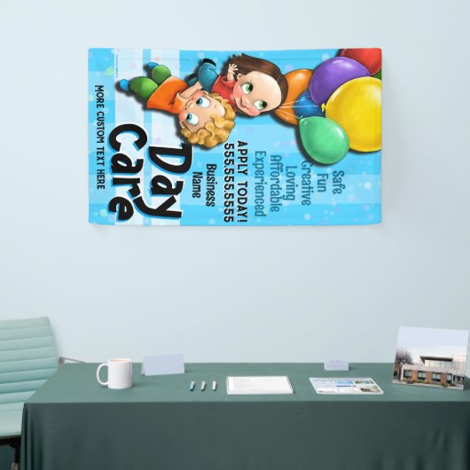 Kinderopvang.Peuteropvang.Kamp.Aangepaste promotie Spandoek (Beurs)