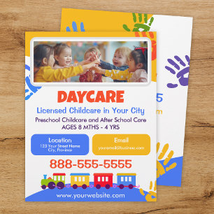 Kinderopvang Peuteropvang Kleuterschool School Leu Flyer
