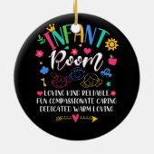 Kinderopvang Provider Loving Kind Betrouwbare Baby Keramisch Ornament (Achterkant)