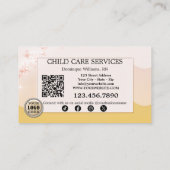Kinderopvang Verpleegkundige Kinderopvang Foto Visitekaartje (Achterkant)