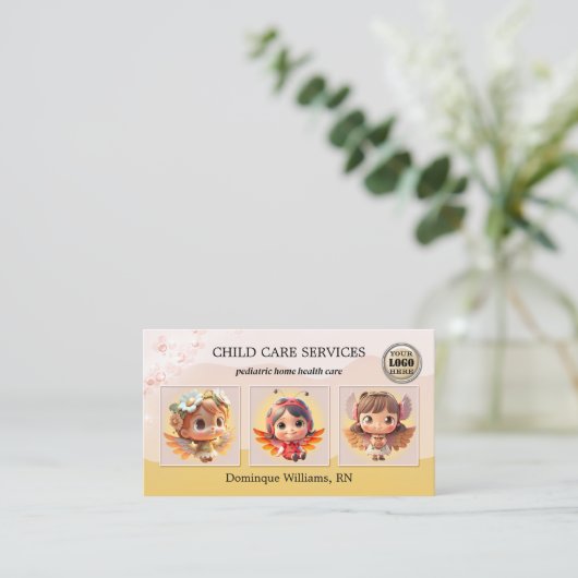 Kinderopvang Verpleegkundige Kinderopvang Foto Visitekaartje (Staand voorkant)
