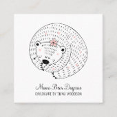 Kinderopvang Visitekaartje Beer overdag (Voorkant)