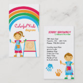 Kinderopvang | Visitekaartjes voor leerkrachten (Voorkant / Achterkant)