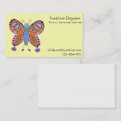 Kinderopvang voor ambulante vlinders visitekaartje (Voorkant / Achterkant)