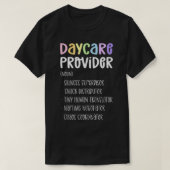 Kinderopvang Waardering. Definitie Dagverzorging T-shirt (Design voorkant)