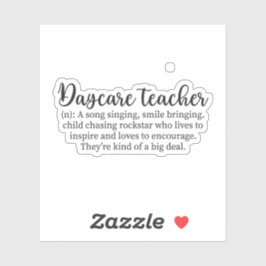 Kinderopvangleraar, kinderverzorger, kinderopvang sticker