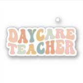 Kinderopvangleraar, kinderverzorger, kinderopvang sticker (Voorkant)