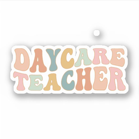 Kinderopvangleraar, kinderverzorger, kinderopvang sticker (Voorkant)