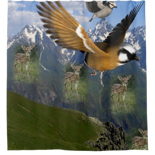 Kinderpaarden douchegordijn (Voorkant)