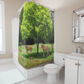 Kinderpaarden douchegordijn (In situ)