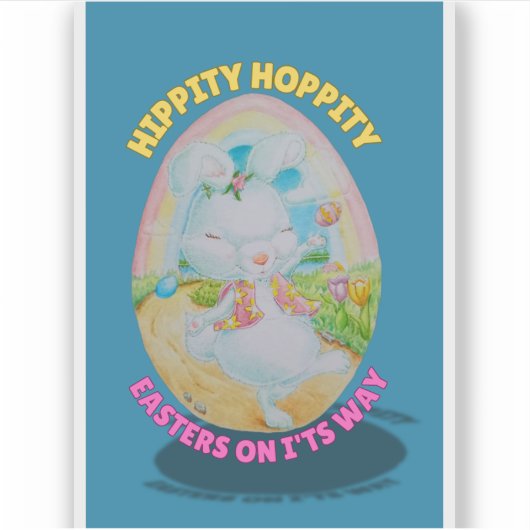 Kinderpaas hippie-hoppiteit sticker (Voorkant)