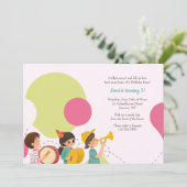 Kinderparade Birthday Party Invitation Kaart (Staand voorkant)