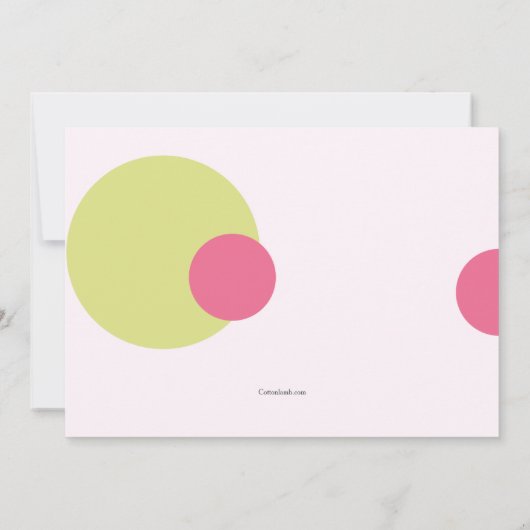 Kinderparade Birthday Party Invitation Kaart (Achterkant)