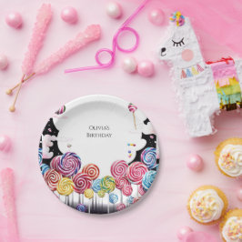 Kinderparadijs Candyland Verjaardag Papieren Bordje