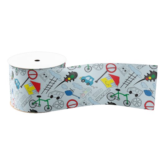 Kinderpatroon - Kinder eurostijl Grosgrain Lint (Spoel)