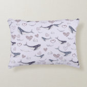Kinderpatroon met dekzeilvissen, wolken en hart accent kussen (Voorkant)