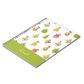 Kinderpatroon van leuke peren notitieboek (Linkerzijde)