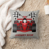 Kinderpiloot-racewagen met gecontroleerde vlag kussen (Deken)