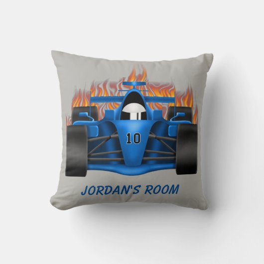Kinderpiloot-racewagens Kussen (Voorkant)