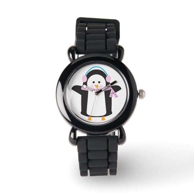 Kinderpinguïn Horloge (Voorkant)