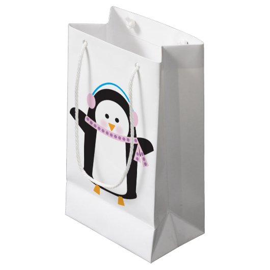 Kinderpinguïn Klein Cadeauzakje (Voorkant Gekanteld)