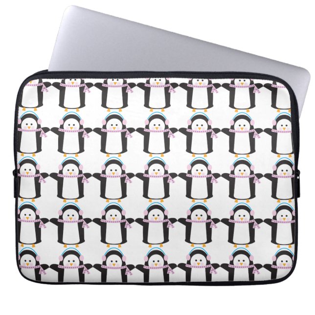 Kinderpinguïn Laptop Sleeve (Voorkant)