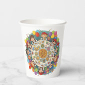 Kinderpiratenkostuumfeest Papieren Bekers (Achterkant)