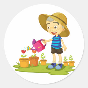 Kinderplanten Water Sticker