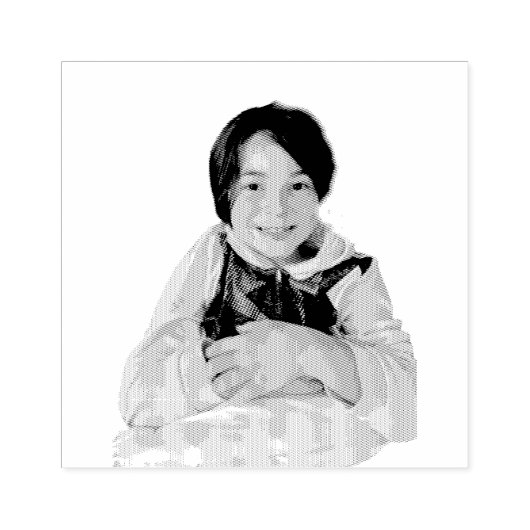 Kinderportret Rubber Aangepaste Rubberstempel (Afrduk)