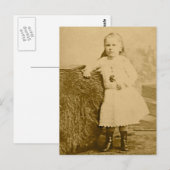  kinderportretten - Meisje in aanloop naar Boots Briefkaart (Voorkant / Achterkant)