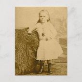  kinderportretten - Meisje in aanloop naar Boots Briefkaart (Voorkant)