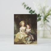 Kinderportretten van Marie-Therese-Charlotte Briefkaart (Staand voorkant)