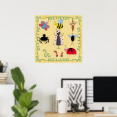 Kinderposter Insecten Poster (Thuiskantoor)