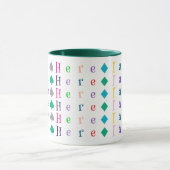 Kinderpret, Kleurrijke Aangepaste 16 Monogram, Naa Mok (Midden)