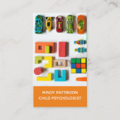 Kinderpsycholoog Play Therapist Kinder Counselor Visitekaartje (Voorkant)