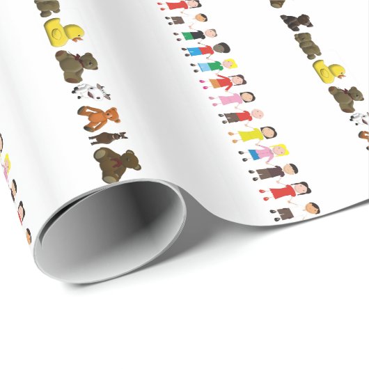 Kinderrij Cadeaupapier (Rol Hoek)