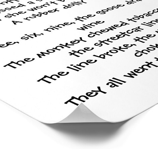 KINDERRIJMPJE KLAP POSTER (Hoek)