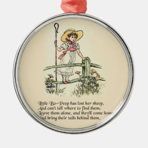 Kinderrijmpje Little Bo Peep Metalen Ornament